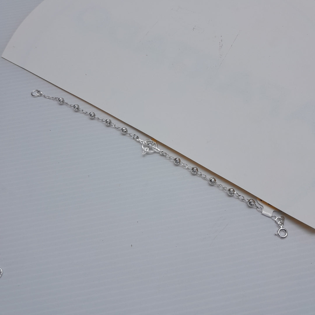 PULSERA TEJIDO ESPECIAL PLATA .925 18 CM 2.9 GR (NUEVO)