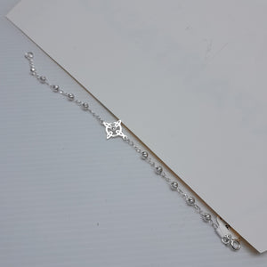 PULSERA TEJIDO ESPECIAL PLATA .925 18 CM 2.9 GR (NUEVO)