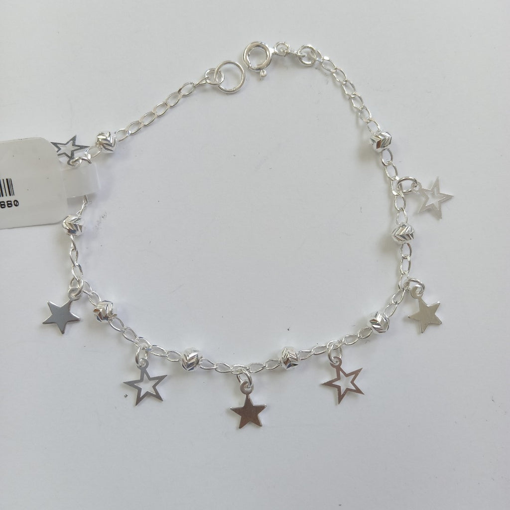 PULSERA TEJIDO ESPECIAL PLATA .925 18 CM 3.1 GR (NUEVO)