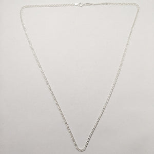 CADENA TEJIDO ESLABONES PLATA .925 55 CM 4.2 GR (NUEVO)