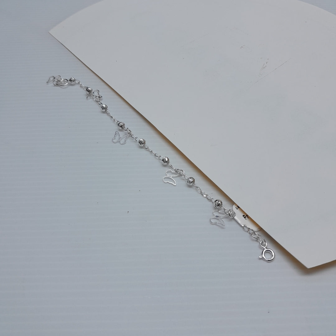 PULSERA TEJIDO ESPECIAL PLATA .925 18 CM 2.8 GR (NUEVO)