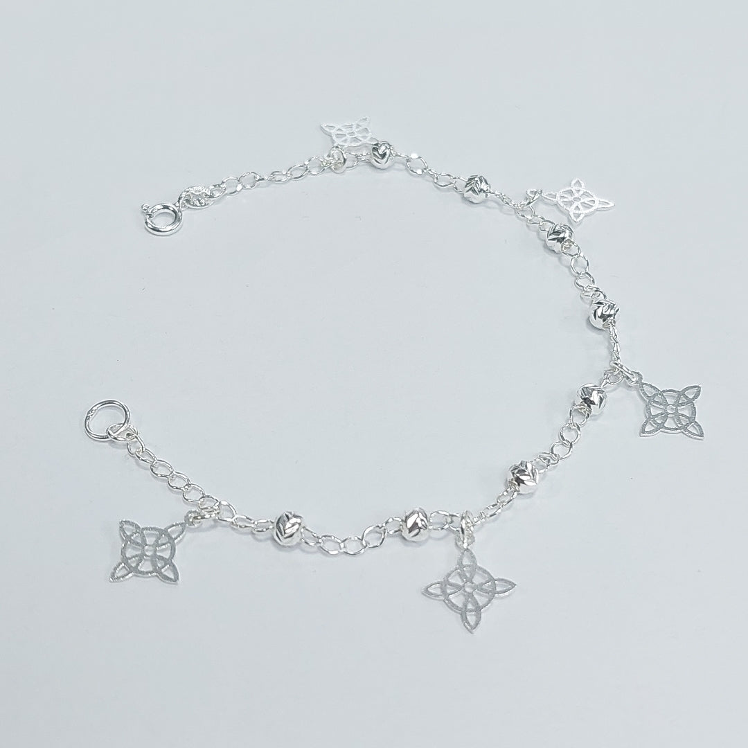 PULSERA TEJIDO ESPECIAL PLATA .925 18 CM 3.2 GR (NUEVO)