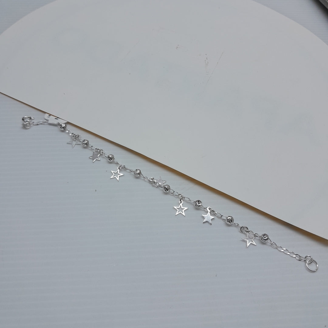 PULSERA TEJIDO ESPECIAL PLATA .925 18 CM 3.1 GR (NUEVO)