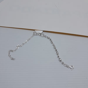 PULSERA TEJIDO INFINITO PLATA .925 18 CM 2.4 GR (NUEVO)