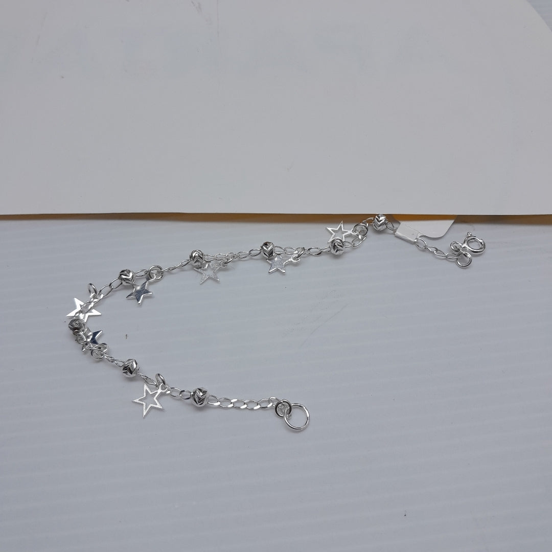 PULSERA TEJIDO ESPECIAL PLATA .925 18 CM 3.1 GR (NUEVO)