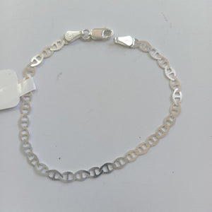 PULSERA TEJIDO GUCHI PLATA .925 18 CM 2.6 GR (NUEVO)