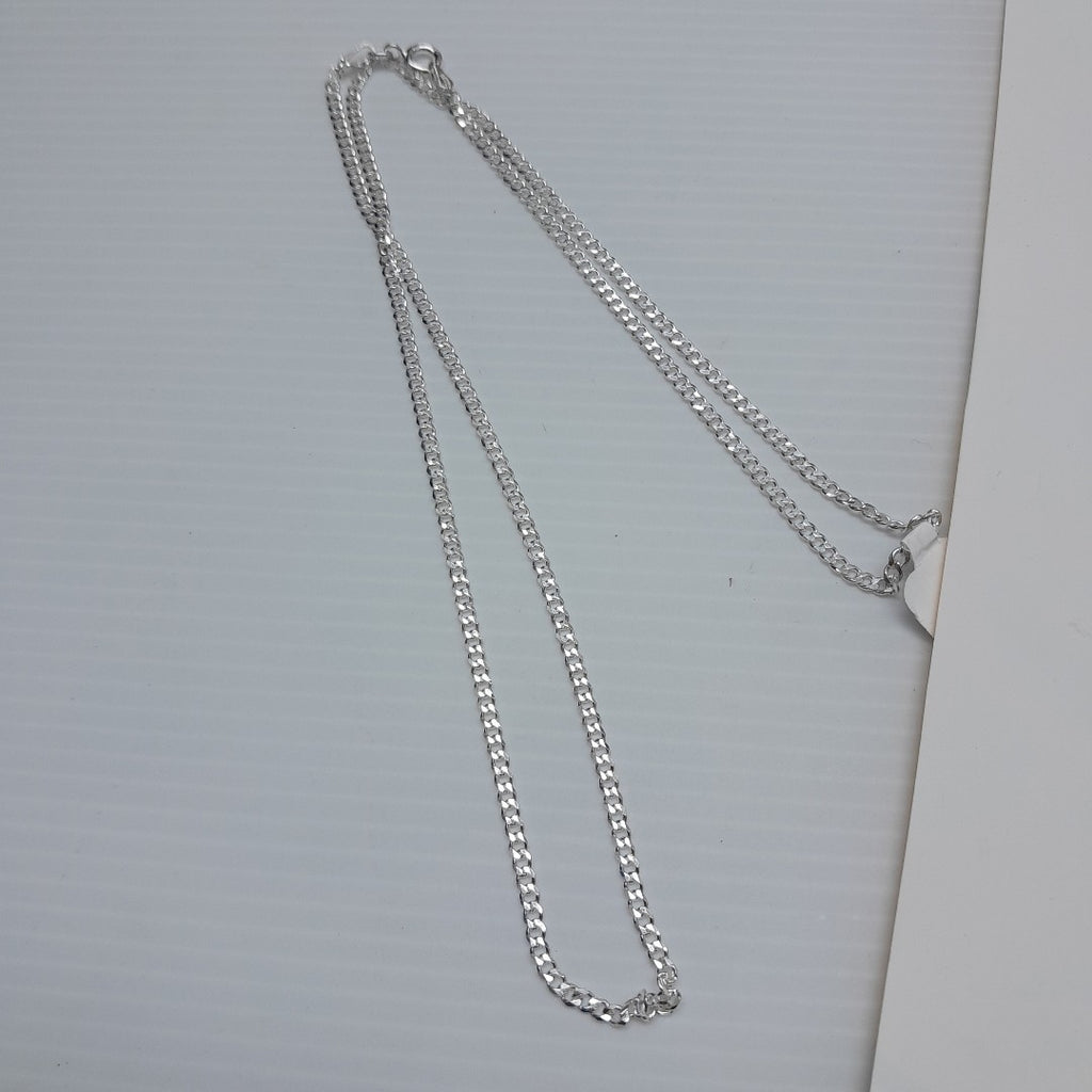 CADENA TEJIDO BARBADO PLATA .925 55 CM 5.3 GR (NUEVO)