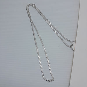 CADENA TEJIDO BARBADO PLATA .925 55 CM 5.3 GR (NUEVO)