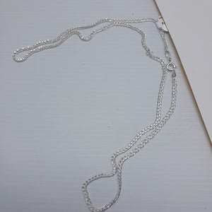 CADENA TEJIDO ESLABONES PLATA .925 55 CM 3.9 GR (NUEVO)