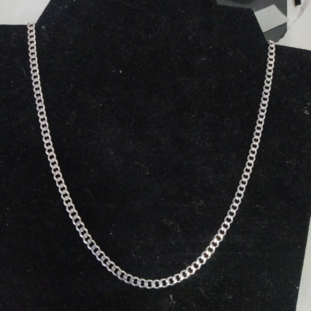 CADENA TEJIDO BARBADO PLATA .925 55 CM 12.8 GR (NUEVO)