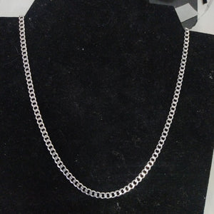 CADENA TEJIDO BARBADO PLATA .925 55 CM 12.8 GR (NUEVO)