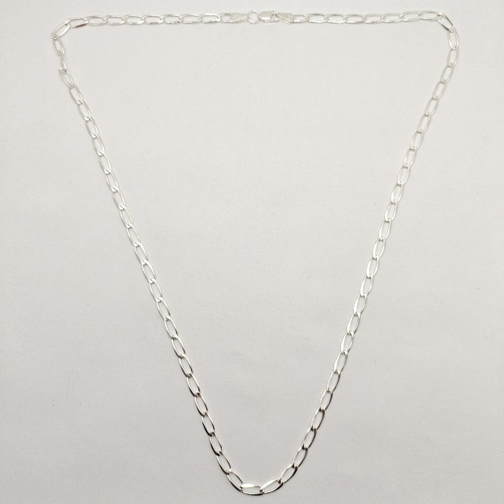 CADENA TEJIDO ESLABONES PLATA .925 60 CM 10.7 GR (NUEVO)