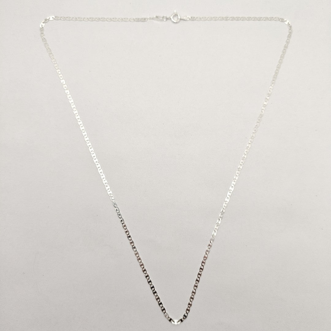 CADENA TEJIDO ESPEJO PLATA .925 55 CM 4 GR (NUEVO)