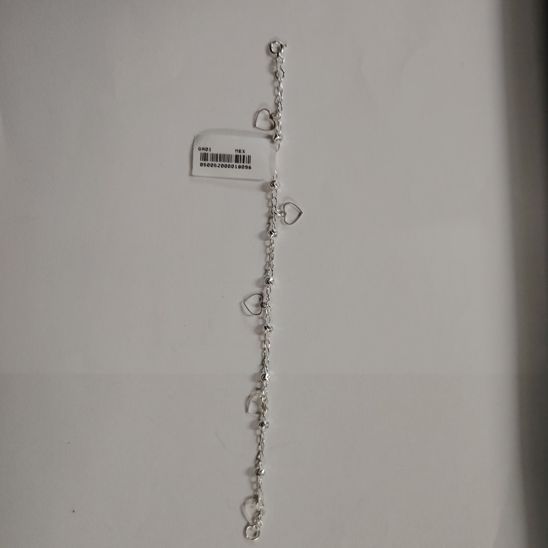 PULSERA TEJIDO ESPECIAL PLATA .925 18 CM 2.7 GR (NUEVO)