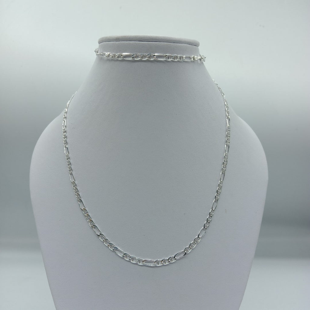 CADENA TEJIDO 3X1 PLATA .925 60 CM 8.1 GR (NUEVO)