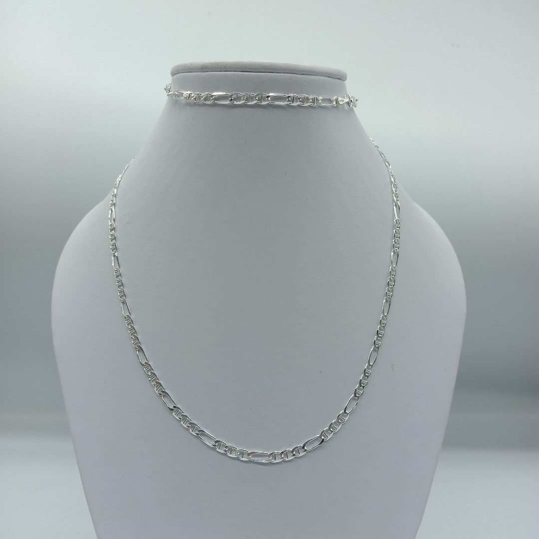 CADENA TEJIDO 3X1 PLATA .925 60 CM 8.1 GR (NUEVO)