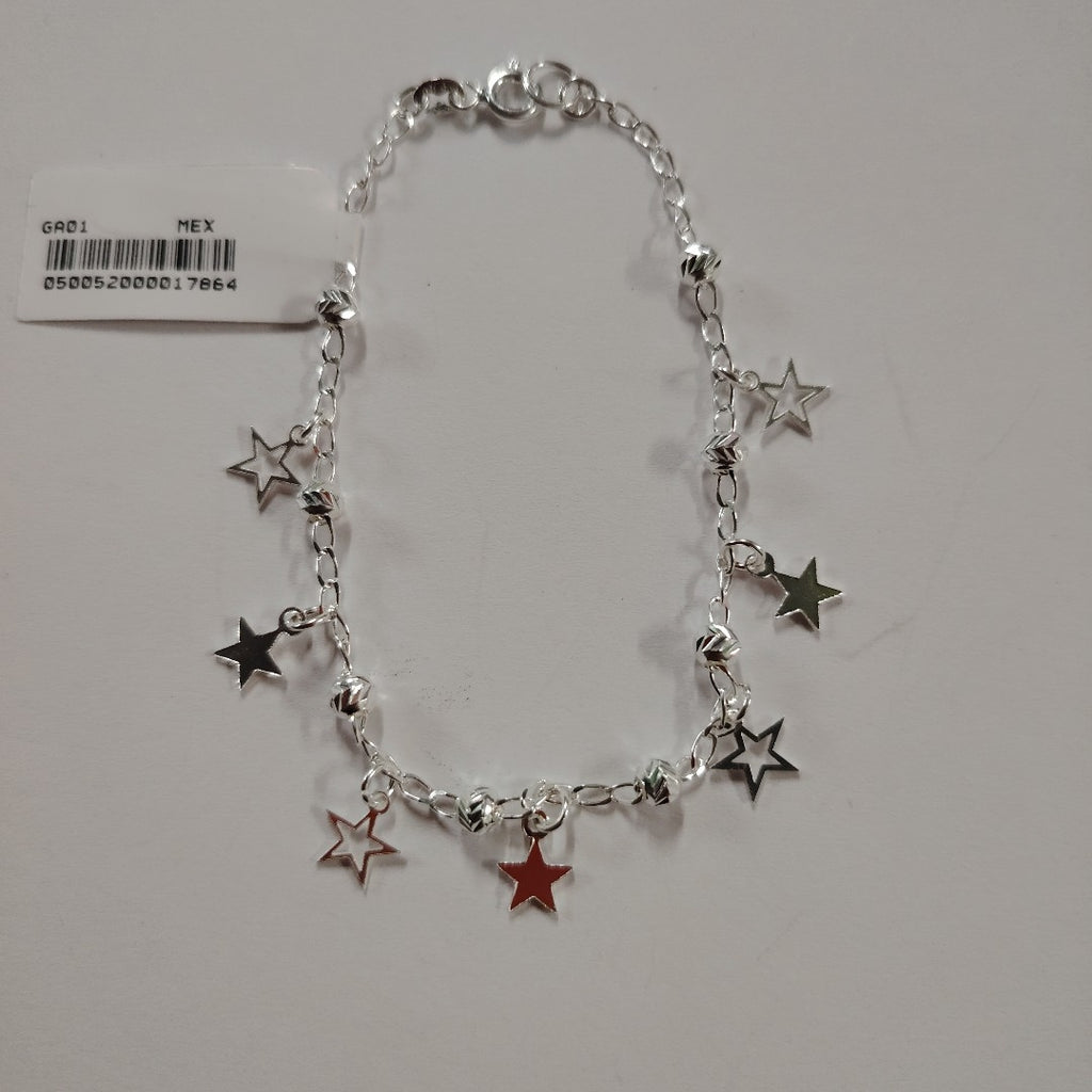 PULSERA TEJIDO ESPECIAL PLATA .925 18 CM 3.1 GR (NUEVO)