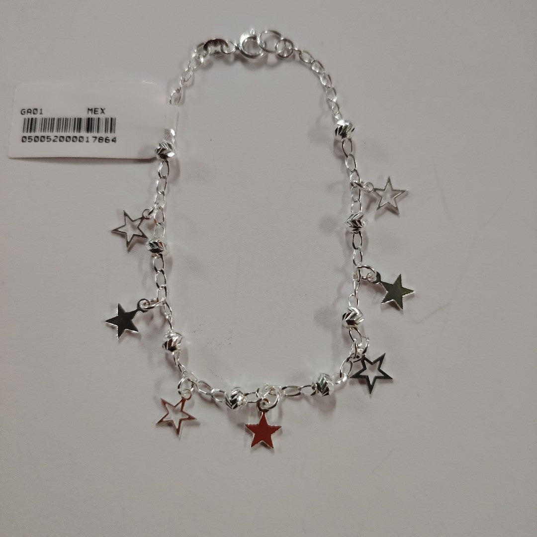 PULSERA TEJIDO ESPECIAL PLATA .925 18 CM 3.1 GR (NUEVO)