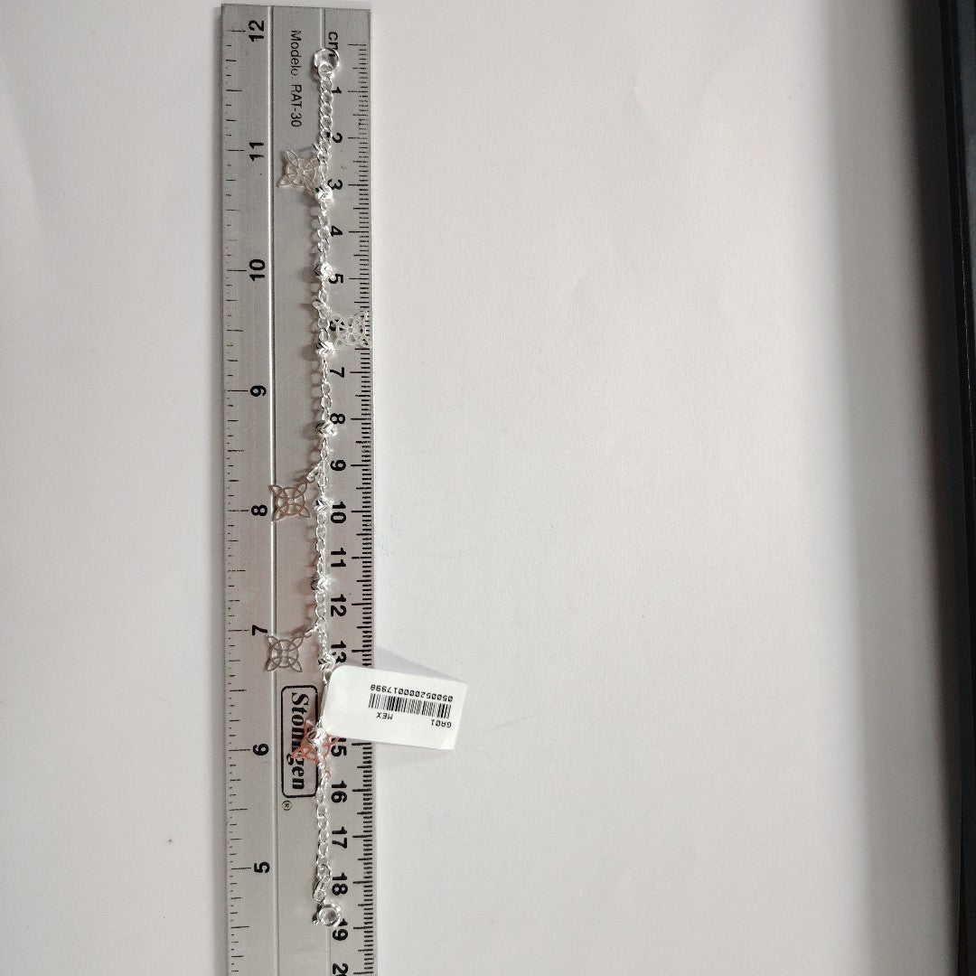 PULSERA TEJIDO ESPECIAL PLATA .925 18 CM 3.2 GR (NUEVO)