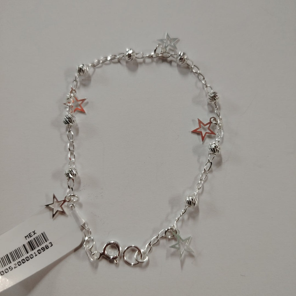 PULSERA TEJIDO ESPECIAL PLATA .925 18 CM 2.7 GR (NUEVO)