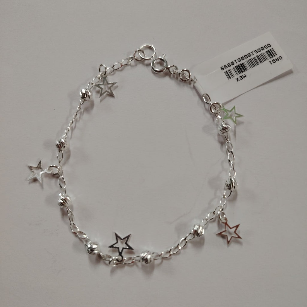 PULSERA TEJIDO ESPECIAL PLATA .925 18 CM 2.7 GR (NUEVO)