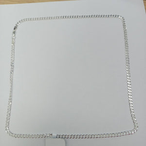 CADENA TEJIDO BARBADO PLATA .925 60 CM 13.6 GR (NUEVO)