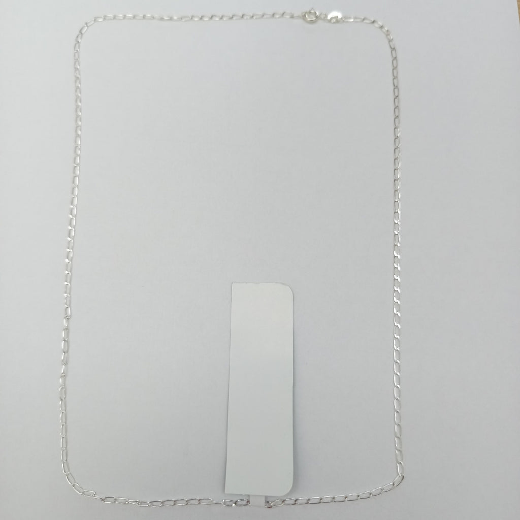 CADENA TEJIDO ESLABONES PLATA .925 60 CM 3.1 GR (NUEVO)