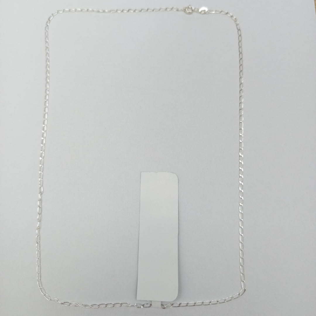 CADENA TEJIDO ESLABONES PLATA .925 60 CM 3.1 GR (NUEVO)