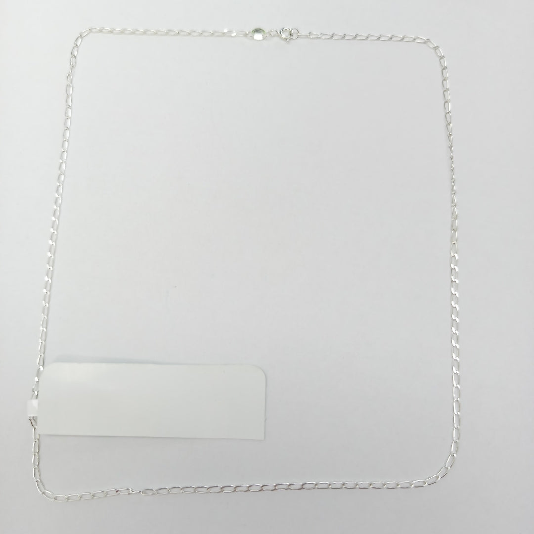 CADENA TEJIDO ESLABONES PLATA .925 55 CM 2.9 GR (NUEVO)