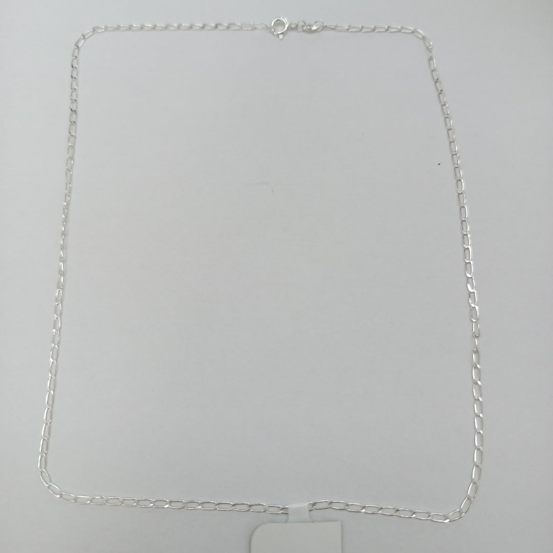 CADENA TEJIDO ESLABONES PLATA .925 50 CM 2.6 GR (NUEVO)