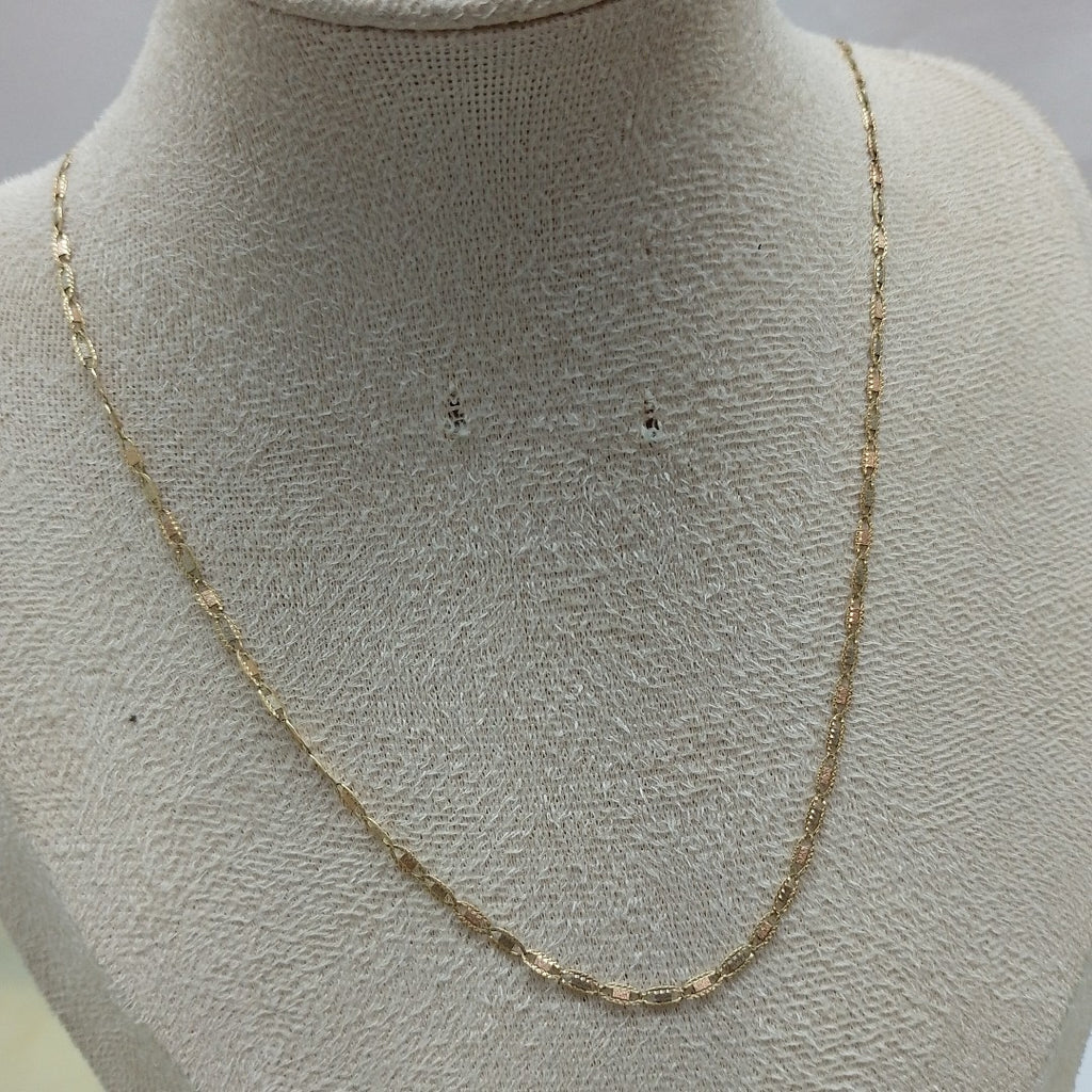 CADENA ORO, ORO COMBINADO 14 K 3.2 GRMS (SEMINUEVO)