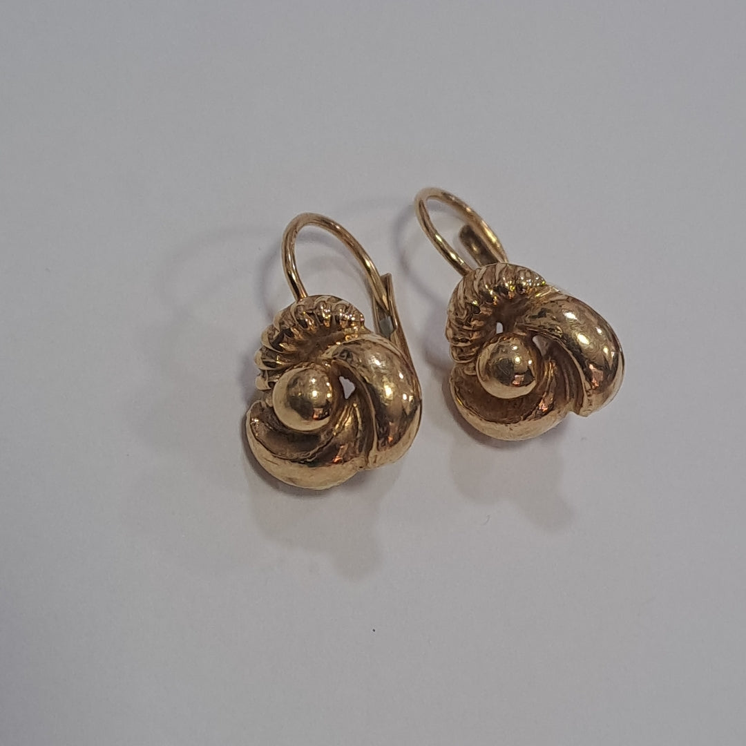 ARETES PAR ORO 18 K 4.6 GRMS (SEMINUEVO)