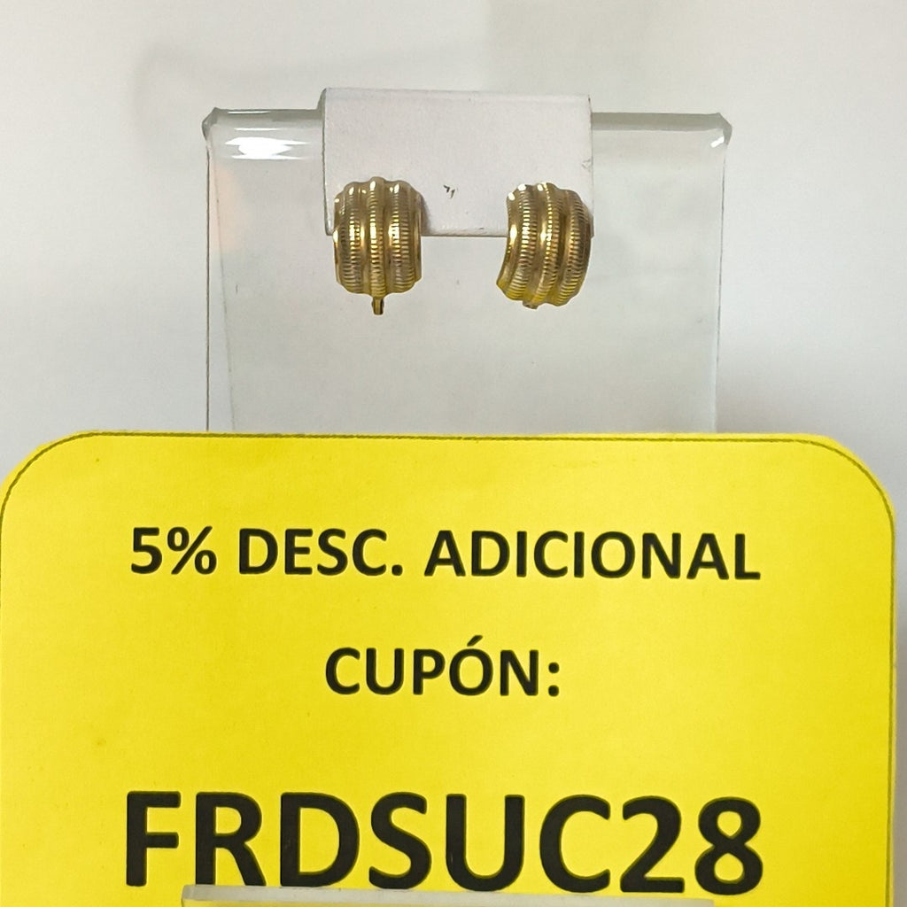 ARRACADAS PAR ORO 10 K 2.1 GRMS (SEMINUEVO)