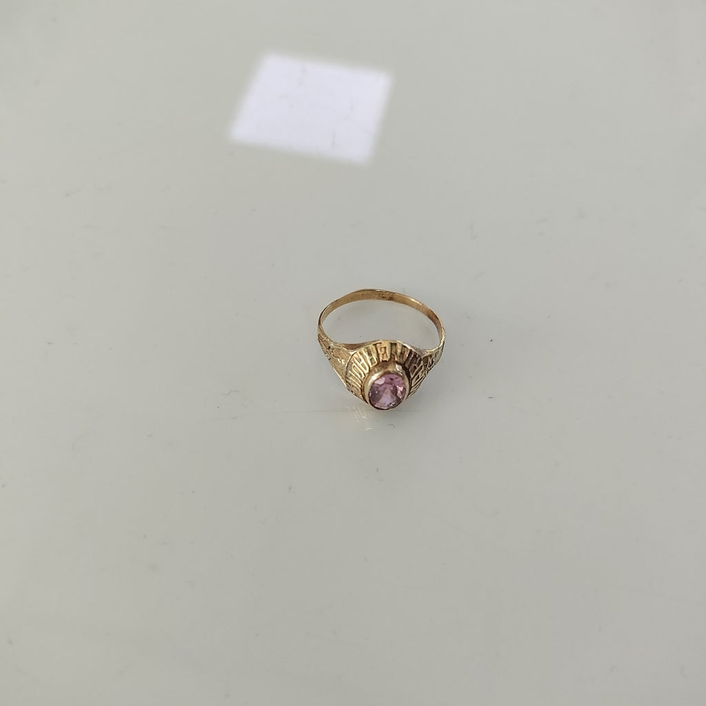 ANILLO DE GRADUACIÓN ORO 8 K 1.6 GRMS (SEMINUEVO)