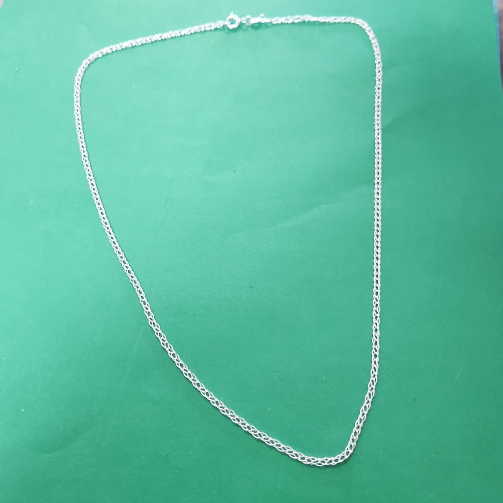 CADENA TEJIDO ESLABONES PLATA .925 50 CM 3.5 GR (NUEVO)