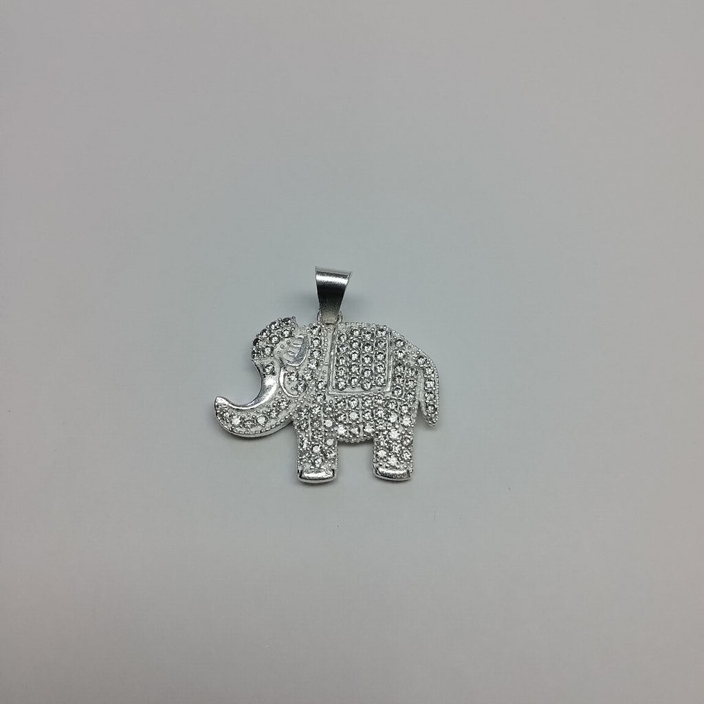 DIJE ELEFANTE C/CIRCONIAS PLATA .925 5.4 GR (NUEVO)