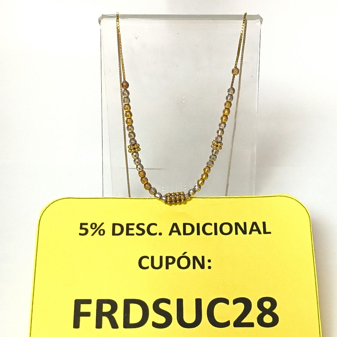 COLLAR ORO COMBINADO 10 K 4,70 GRMS (SEMINUEVO)