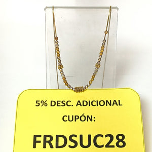 COLLAR ORO COMBINADO 10 K 4,70 GRMS (SEMINUEVO)