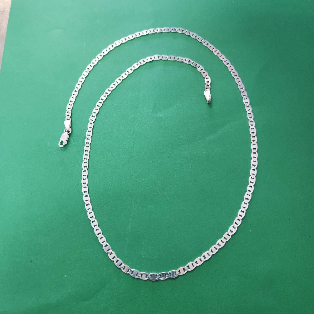 CADENA TEJIDO GUCHI PLATA .925 55 CM 8.3 GR (NUEVO)