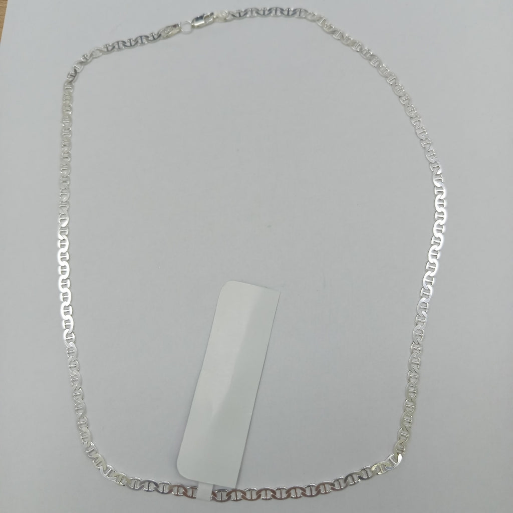 CADENA TEJIDO GUCHI PLATA .925 55 CM 12.9 GR (NUEVO)