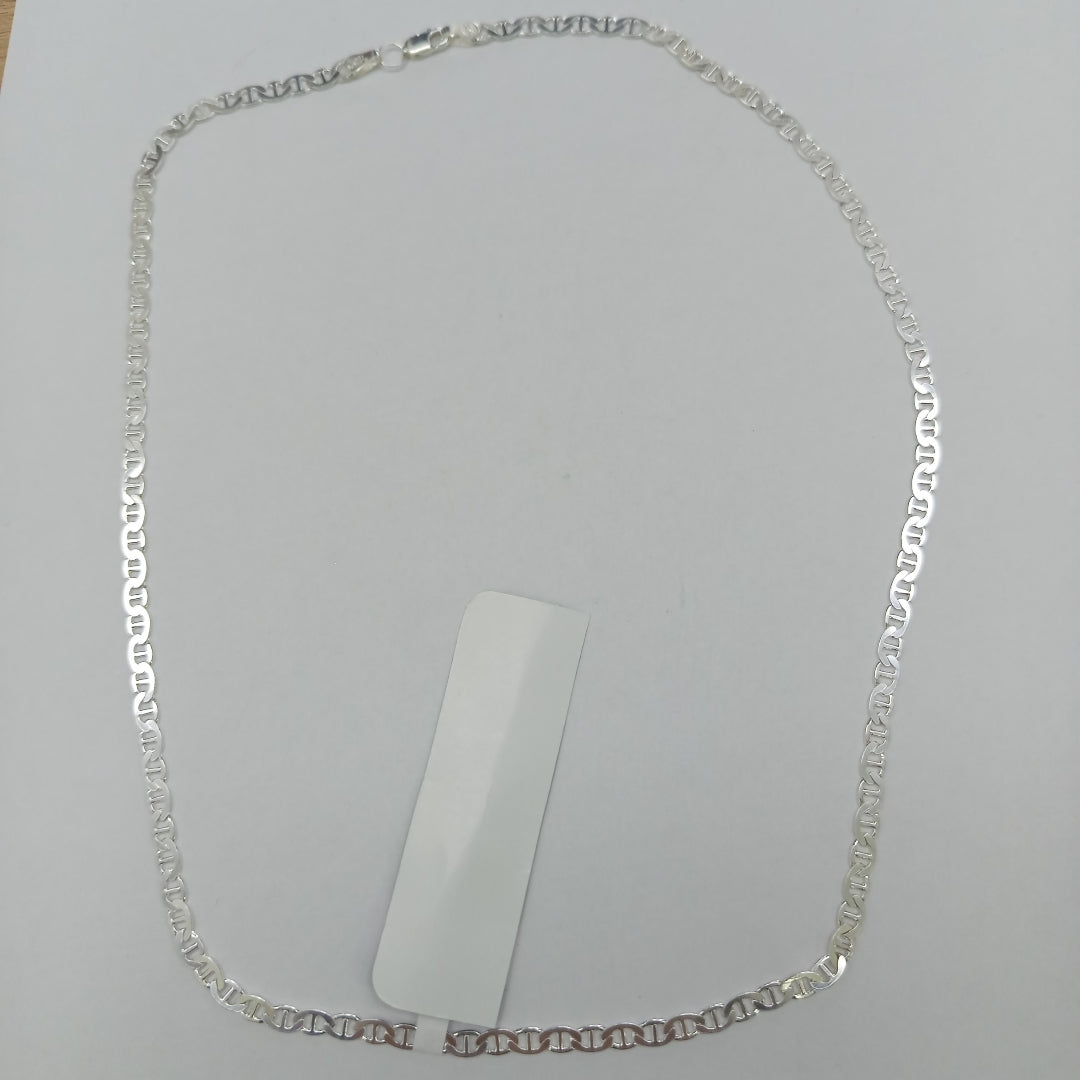 CADENA TEJIDO GUCHI PLATA .925 55 CM 12.9 GR (NUEVO)