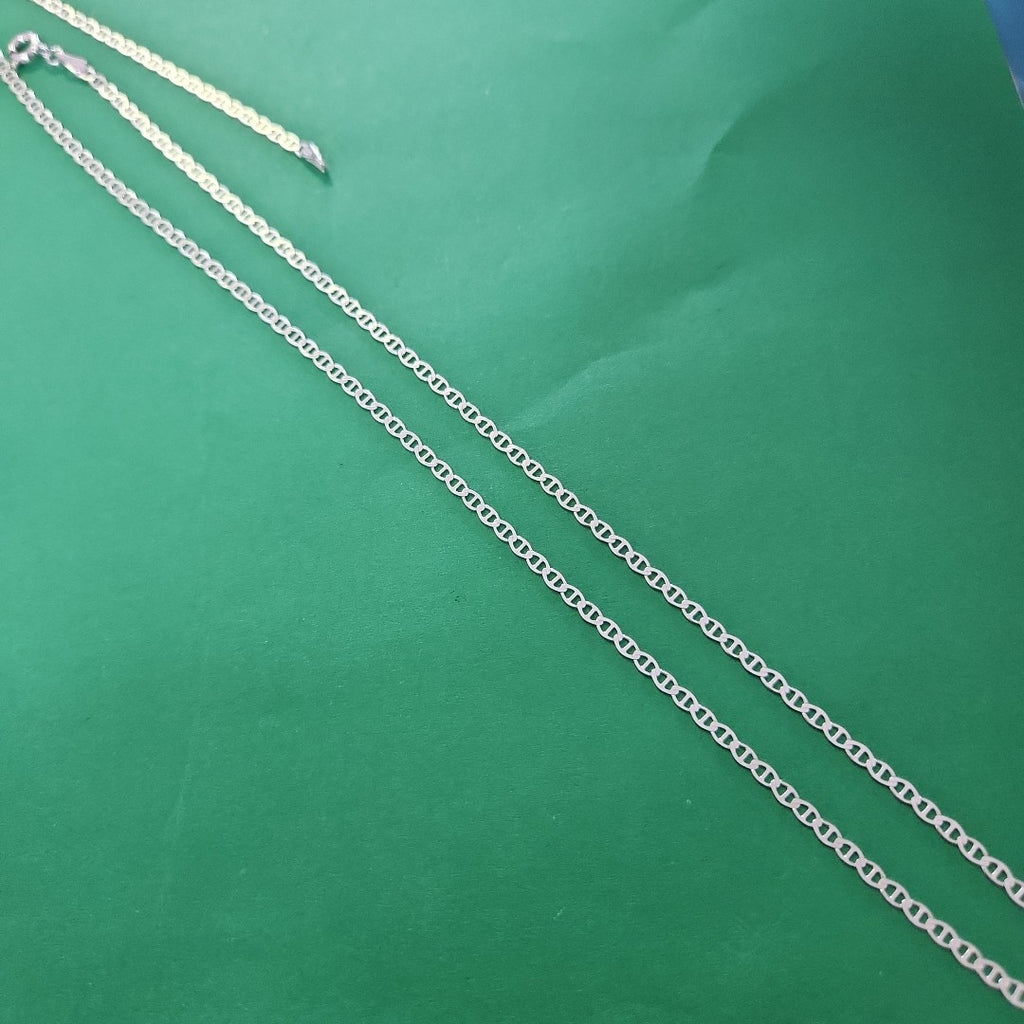 CADENA TEJIDO GUCHI PLATA .925 55 CM 3.3 GR (NUEVO)
