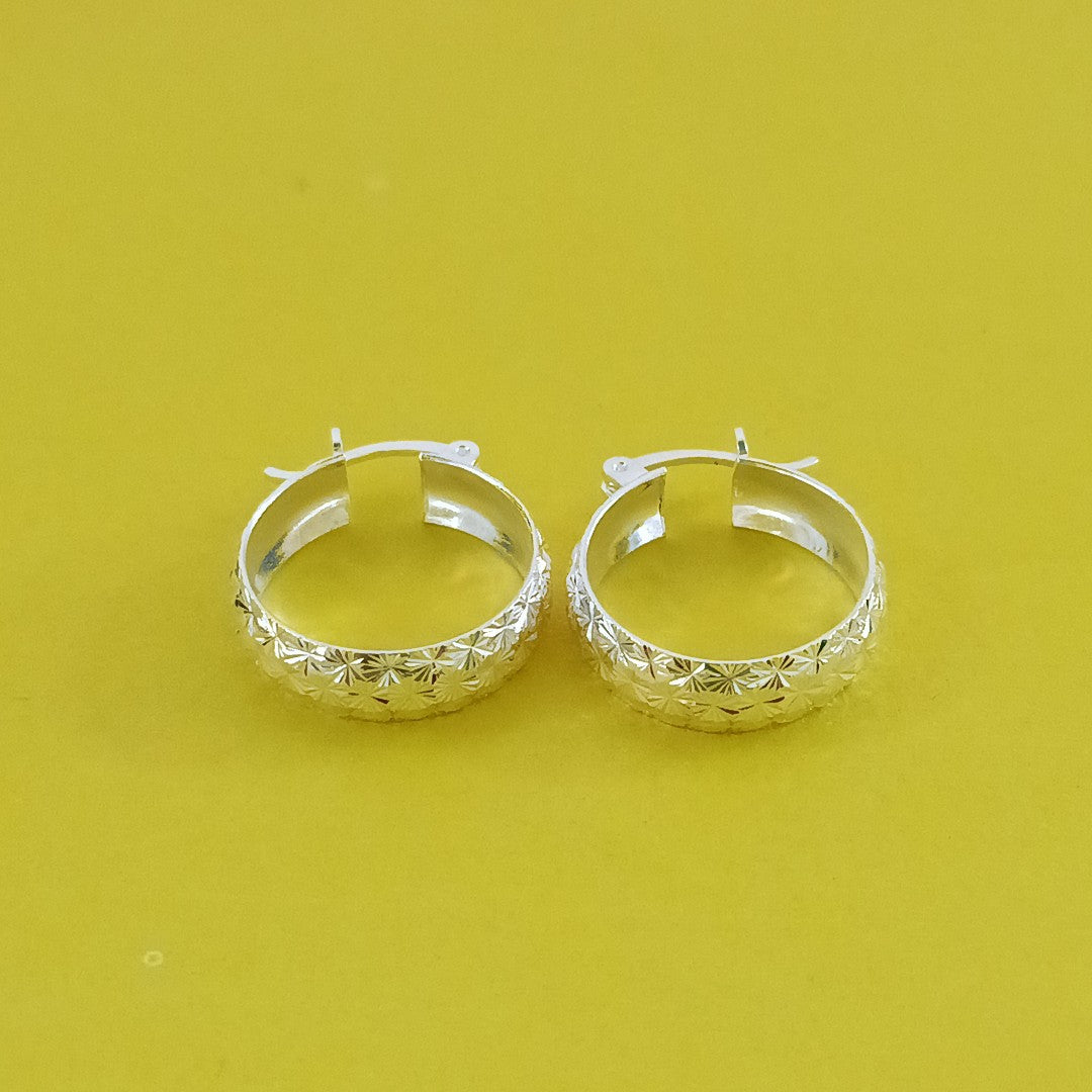 PAR ARRACADAS FACETADAS PLATA .925 3.5 GR (NUEVO)
