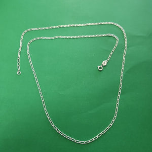 CADENA TEJIDO ESLABONES PLATA .925 60 CM 3 GR (NUEVO)