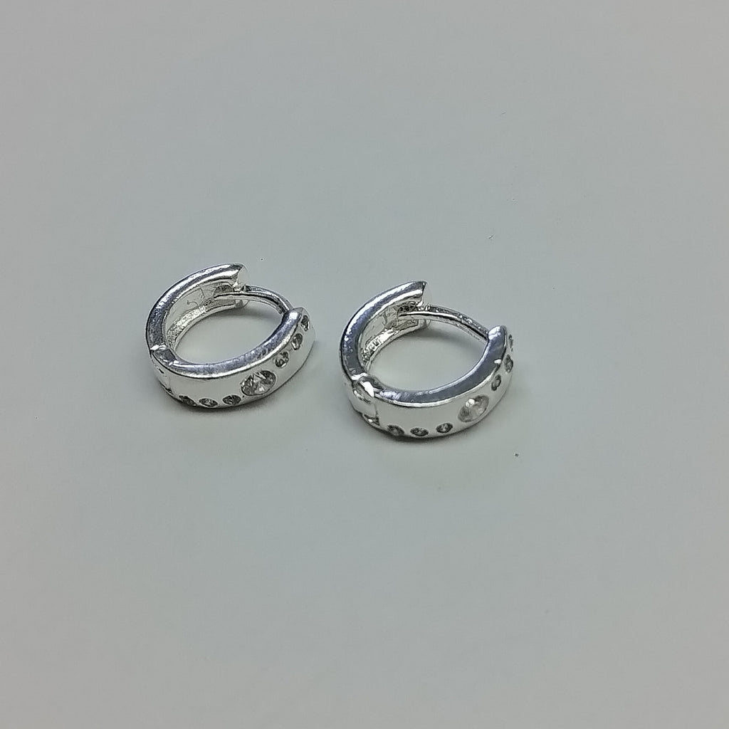ARRACADAS C/CIRCONIAS PLATA .925 2.5 GR (NUEVO)