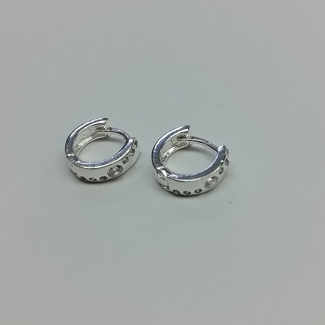 ARRACADAS C/CIRCONIAS PLATA .925 2.5 GR (NUEVO)