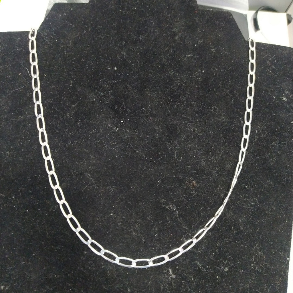 CADENA TEJIDO ESLABONES PLATA .925 55 CM 10.3 GR (NUEVO)