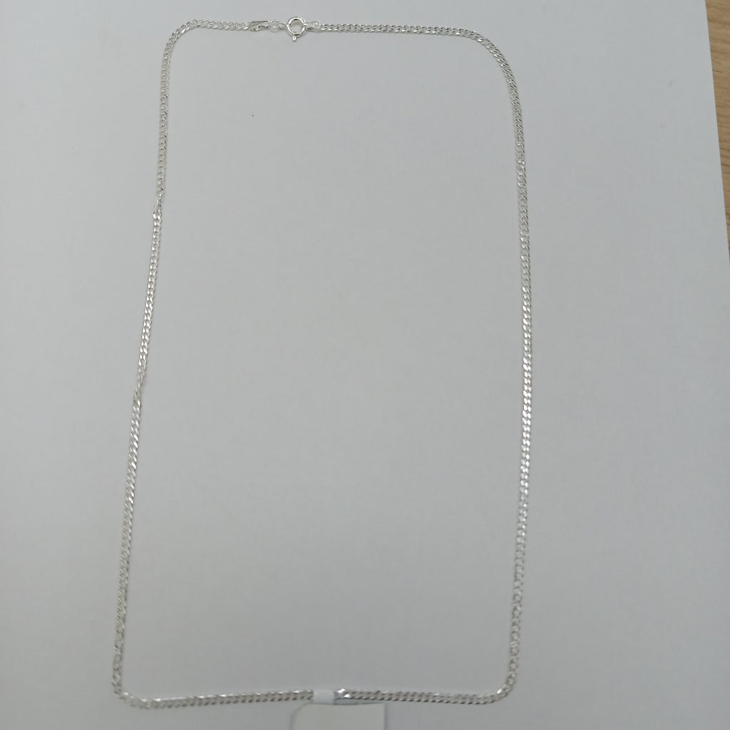 CADENA TEJIDO BARBADO PLATA .925 55 CM 5.3 GR (NUEVO)