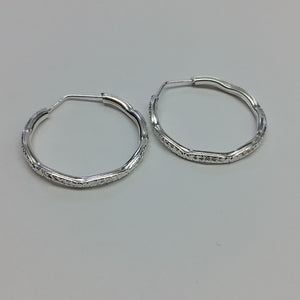 PAR ARRACADAS LABRADAS PLATA .925 2.5 GR (NUEVO)