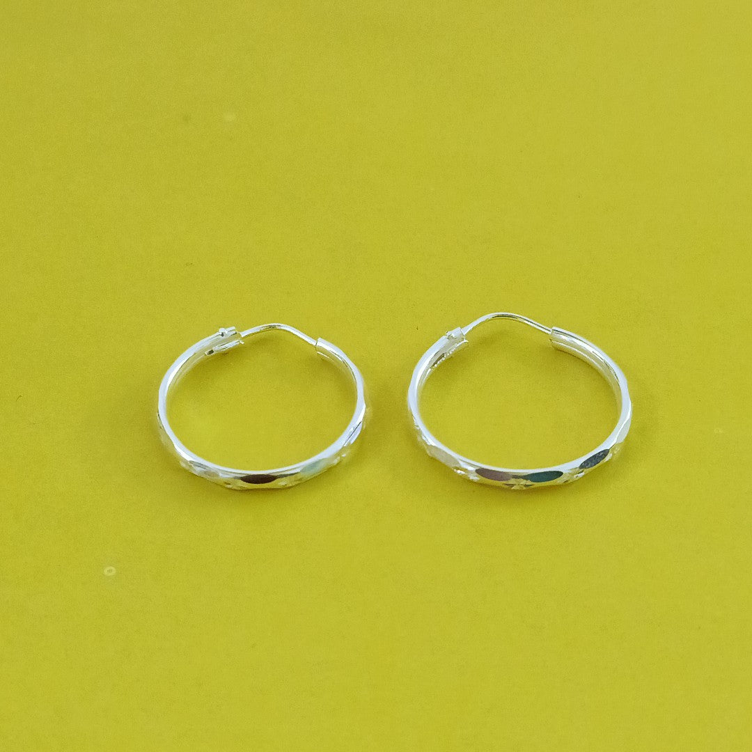 PAR ARRACADAS FACETADA PLATA .925 2.1 GR (NUEVO)
